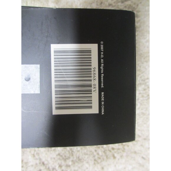 Harley-Davidson Red Glass Holiday Ornament With Logo Design In Original Box - Picture 3 of 3